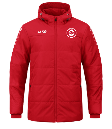 Jako Coachjacke mit Kapuze inkl. Logo